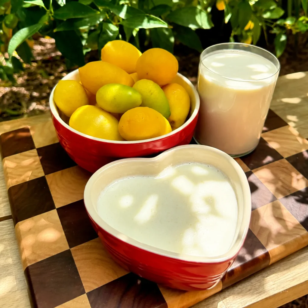 Ingredientes del helado de limón sin heladera