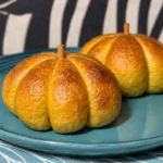 Bagels con forma de calabaza - Halloween