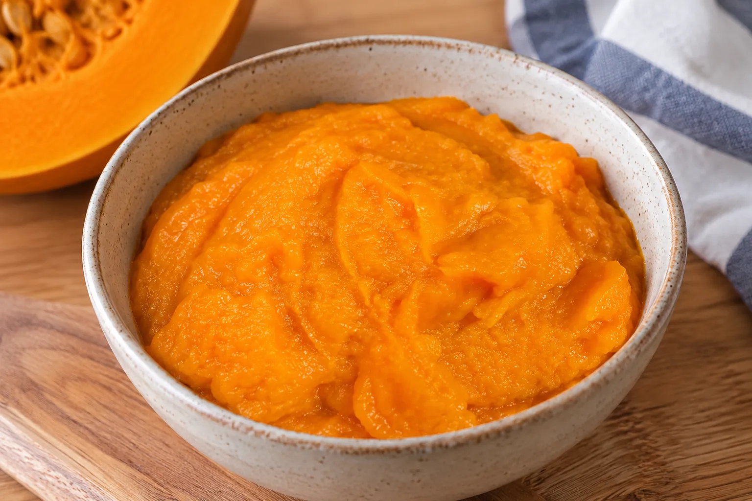 Puré de calabaza casero