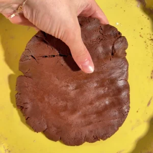 galletas oreo caseras - disco de masa
